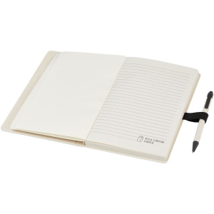 Ensemble carnet de notes format A5 et stylo bille, à partir de briques de lait recyclées, Dairy Dream 18