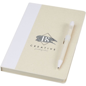 Ensemble carnet de notes format A5 et stylo bille, à partir de briques de lait recyclées, Dairy Dream 13