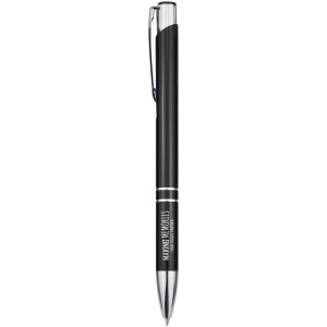 Stylo bille en aluminium recyclé Moneta (encre noire) 12