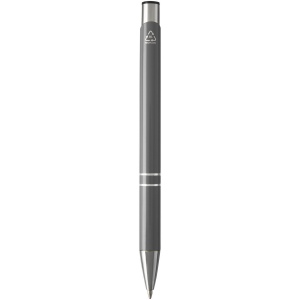 Stylo bille en aluminium recyclé Moneta (encre noire) 22