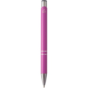 Stylo bille en aluminium recyclé Moneta (encre noire) 24