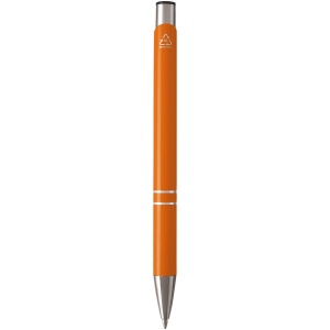 Stylo bille en aluminium recyclé Moneta (encre noire) 25