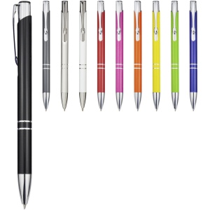 Stylo bille en aluminium recyclé Moneta (encre noire) 41