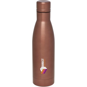 Bouteille isotherme Vasa en acier inoxydable recyclé certifié RCS de 500 ml avec isolation par le vide et couche de cuivre 18