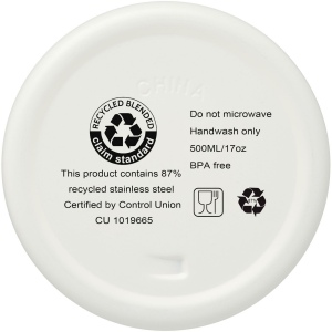 Bouteille isotherme Vasa en acier inoxydable recyclé certifié RCS de 500 ml avec isolation par le vide et couche de cuivre 41