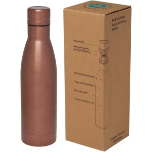 Bouteille isotherme Vasa en acier inoxydable recyclé certifié RCS de 500 ml avec isolation par le vide et couche de cuivre 4