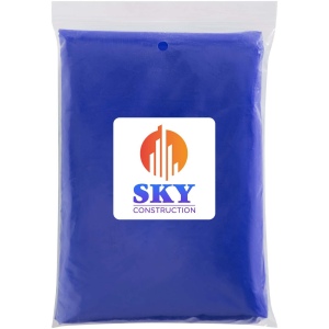 Poncho jetable pour la pluie Mayan recyclé certifié GRS avec pochette de rangement 17