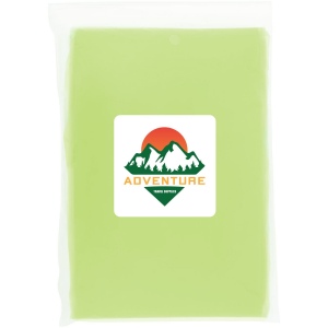 Poncho jetable pour la pluie Mayan recyclé certifié GRS avec pochette de rangement 15