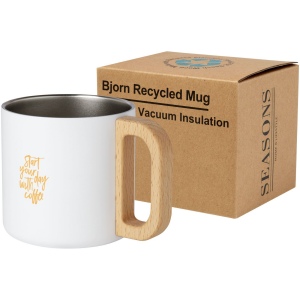 Tasse Bjorn de 360 ml en acier inoxydable recyclé certifiée RCS avec isolation sous vide et couche de cuivre 13