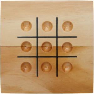 Jeu de morpion Strobus en bois 3