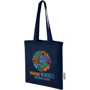 Sac shopping Madras en coton certifié GRS de 140 g/m2 de 7 L 16