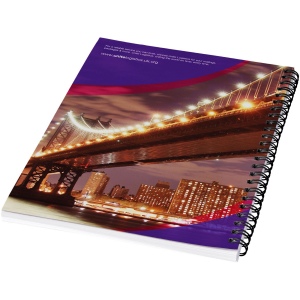Carnet de notes à spirales A5 Desk-Mate® avec couverture arrière imprimée 6
