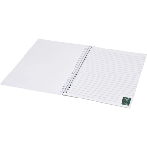 Carnet de notes à spirales A5 Desk-Mate® avec couverture arrière imprimée 9