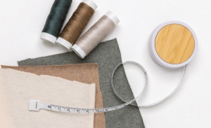 Mètre ruban de tailleur en plastique recyclé RCS et bambou 6