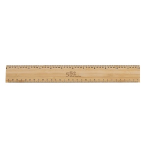 Règle 30cm épaisse et double face en bambou Timberson 7