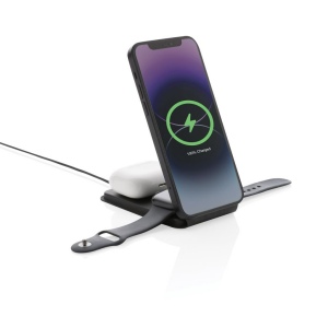 Chargeur magnétique 15W en PU recyclé RCS Swiss Peak 3