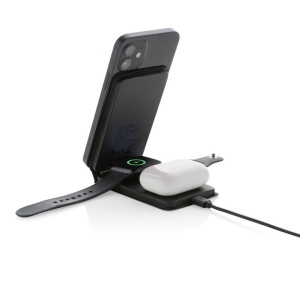 Chargeur magnétique 15W en PU recyclé RCS Swiss Peak 5