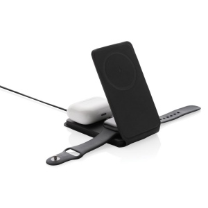 Chargeur magnétique 15W en PU recyclé RCS Swiss Peak 10
