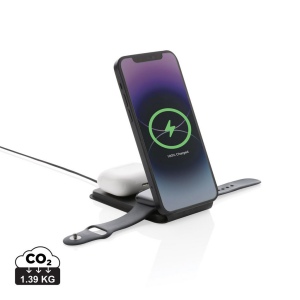 Chargeur magnétique 15W en PU recyclé RCS Swiss Peak 2