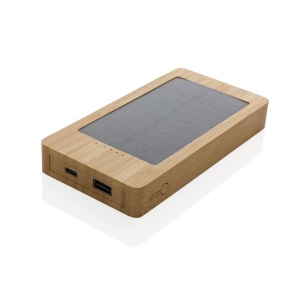 Batterie de secours solaire 10.000mAh en bambou Sunwick 3