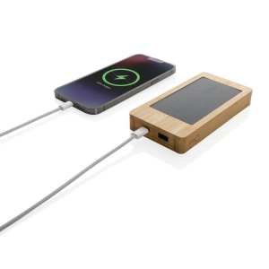 Batterie de secours solaire 10.000mAh en bambou Sunwick 4