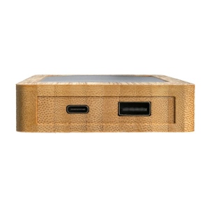 Batterie de secours solaire 10.000mAh en bambou Sunwick 6