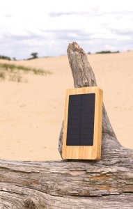 Batterie de secours solaire 10.000mAh en bambou Sunwick 8