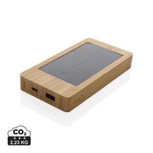 Batterie de secours solaire 10.000mAh en bambou Sunwick 2