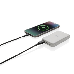 Powerbank 5000mAh avec induction 5W en plastique recyclé RCS 4