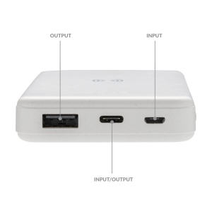 Powerbank 5000mAh avec induction 5W en plastique recyclé RCS 7