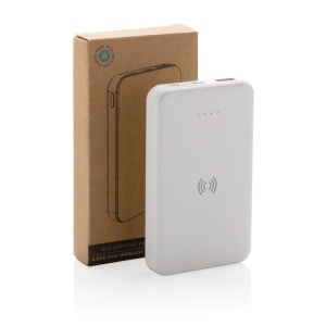 Powerbank 5000mAh avec induction 5W en plastique recyclé RCS 10