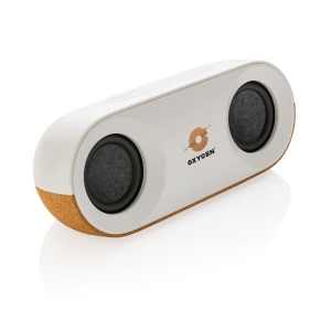 Enceinte 10W en plastique recyclé RCS et liège Oregon 8