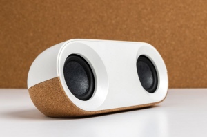 Enceinte 10W en plastique recyclé RCS et liège Oregon 10