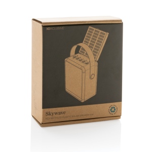 Enceinte 12W solaire en plastique recyclé RCS Skywave 22
