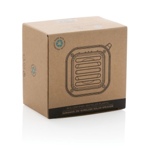 Enceinte 3W solaire en plastique recyclé RCS Sunwave 13