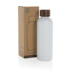 Bouteille iso en acier inoxydable recyclé certifiée RCS Wood 14