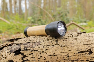 Lampe 1W en plastique recyclé RCS et bambou Lucid 9