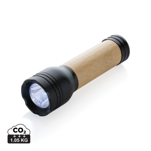 Lampe 1W en plastique recyclé RCS et bambou Lucid 2