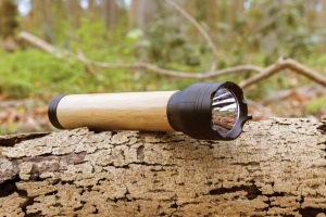 Lampe 5W en plastique recyclé RCS et bambou Lucid 8