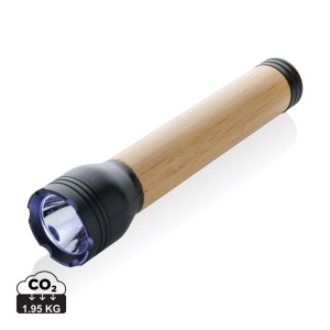 Lampe 5W en plastique recyclé RCS et bambou Lucid 2