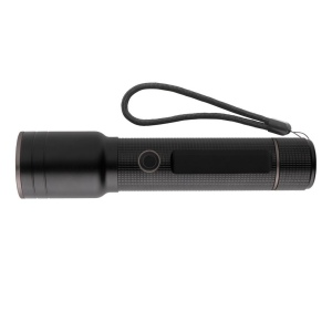 Torche robuste rechargeable par USB en aluminium recyclé RCS 3