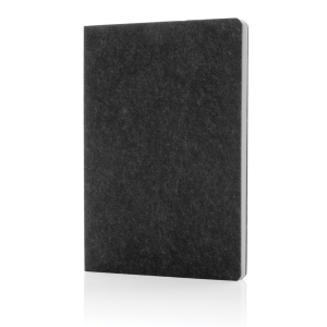 Cahier A5 en feutre recyclé certifié GRS Phrase 5