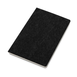 Cahier A5 en feutre recyclé certifié GRS Phrase 6