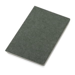 Cahier A5 en feutre recyclé certifié GRS Phrase 24