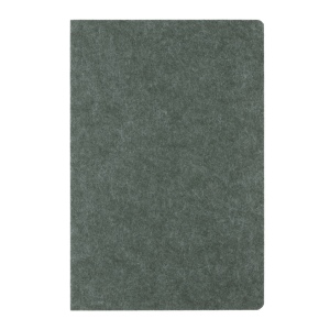 Cahier A5 en feutre recyclé certifié GRS Phrase 25