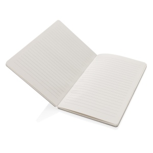 Cahier A5 en feutre recyclé certifié GRS Phrase 26