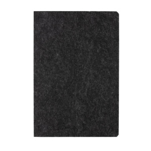 Cahier A5 en feutre recyclé certifié GRS Phrase 7