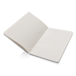 Cahier A5 en feutre recyclé certifié GRS Phrase 8