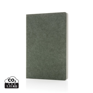 Cahier A5 en feutre recyclé certifié GRS Phrase 4