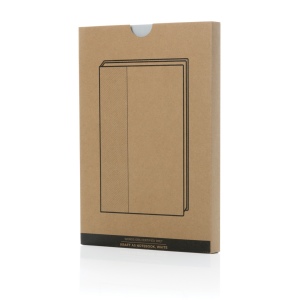 Carnet A5 en Kraft et rPET certifié GRS Words 21